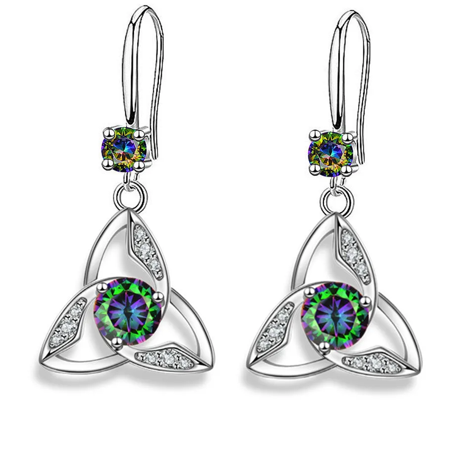 Mystical Sky Trinity Knot Earrings