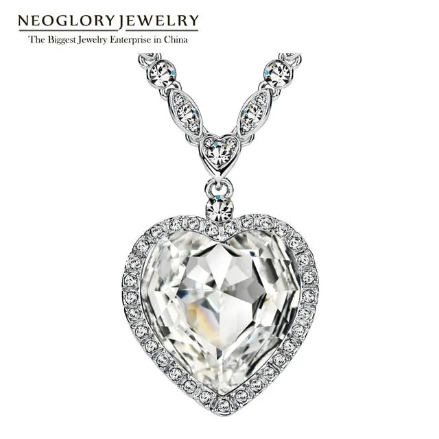 Neoglory Heart Love Maxi Boho Choker Necklaces&Pendants for Women Fashion Jewelry2020Embellished with Crystals from Swarovski