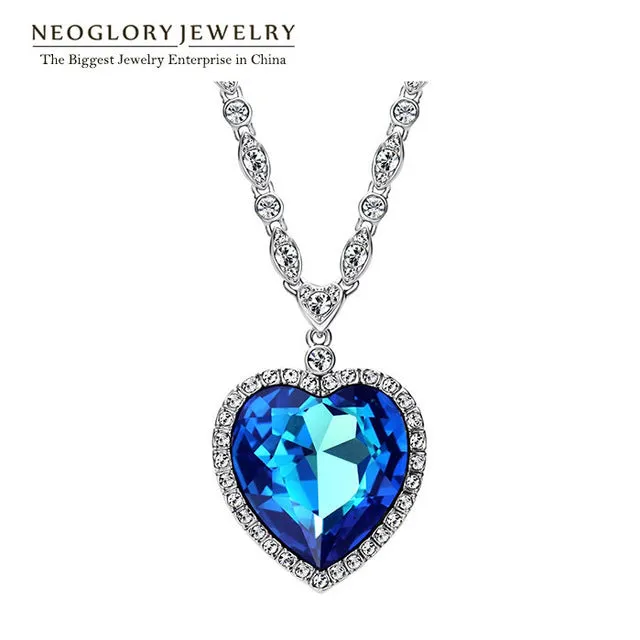 Neoglory Heart Love Maxi Boho Choker Necklaces&Pendants for Women Fashion Jewelry2020Embellished with Crystals from Swarovski