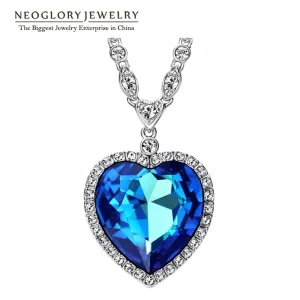 Neoglory Heart Love Maxi Boho Choker Necklaces&Pendants for Women Fashion Jewelry2020Embellished with Crystals from Swarovski