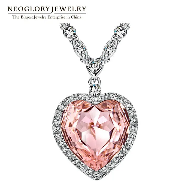 Neoglory Heart Love Maxi Boho Choker Necklaces&Pendants for Women Fashion Jewelry2020Embellished with Crystals from Swarovski