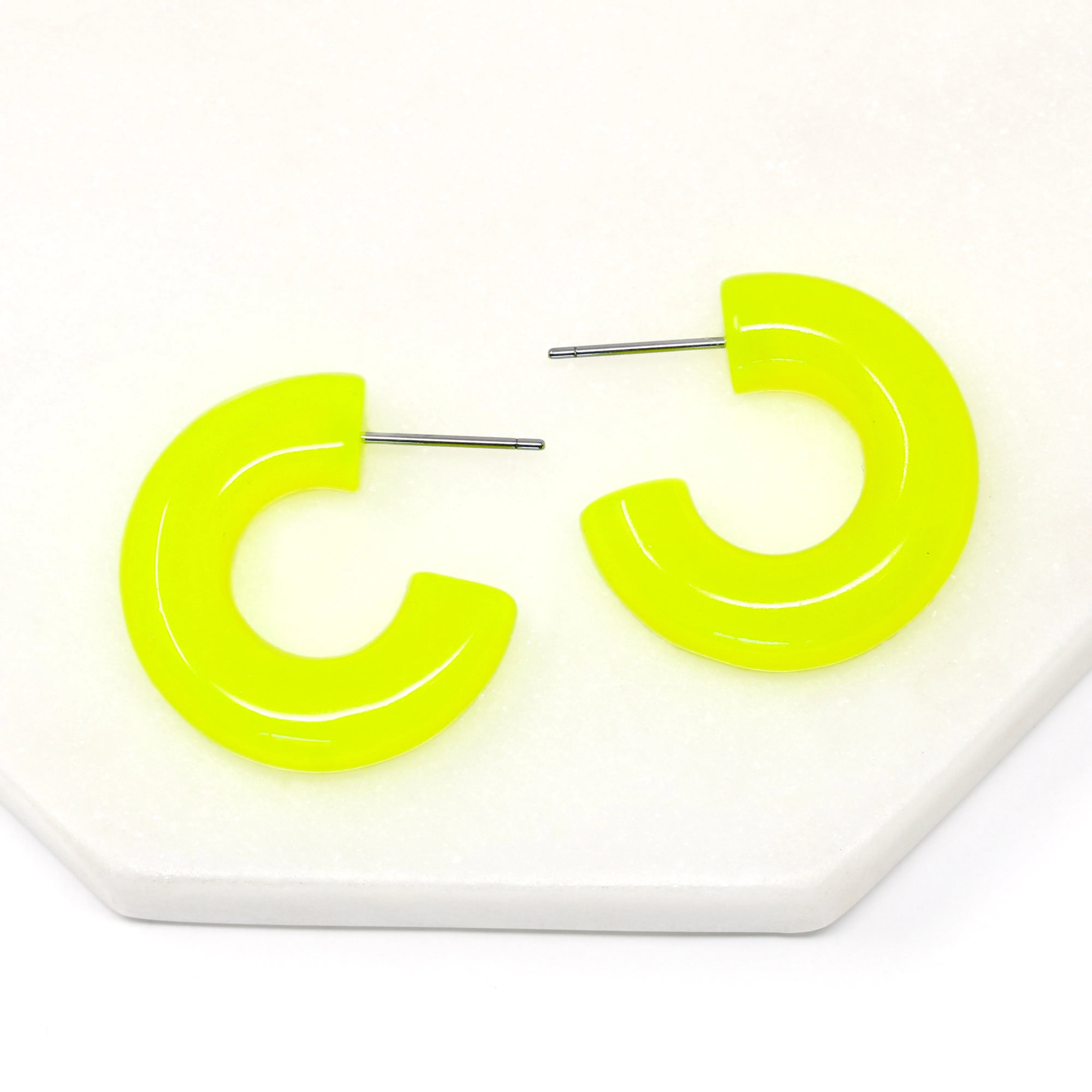 Neon Bold Resin Earrings