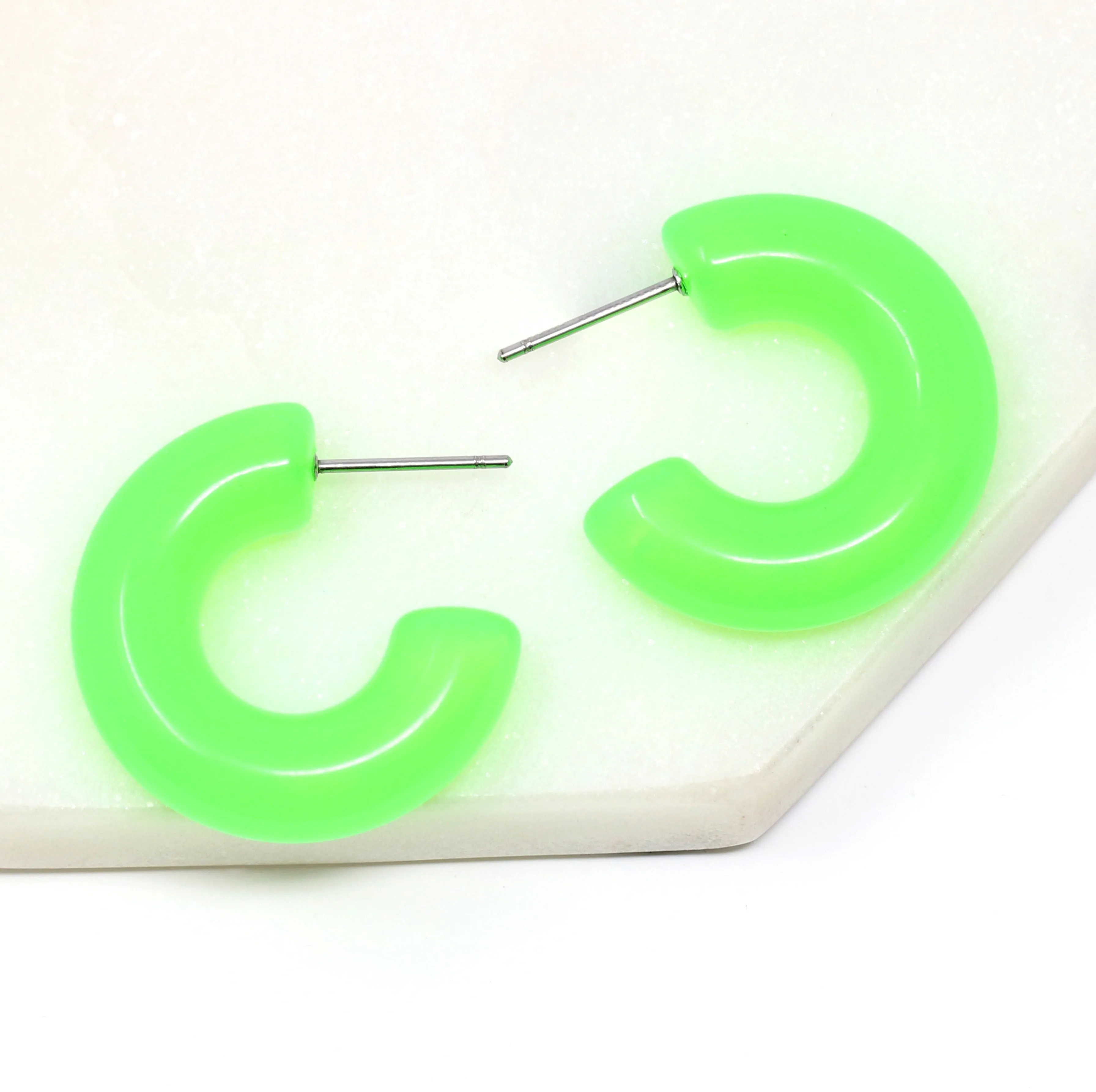 Neon Bold Resin Earrings