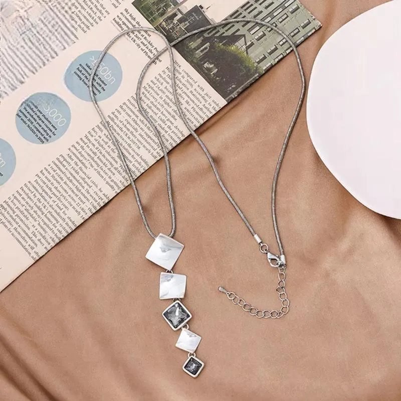 New In Vintage Geometric Collares Necklace for Women