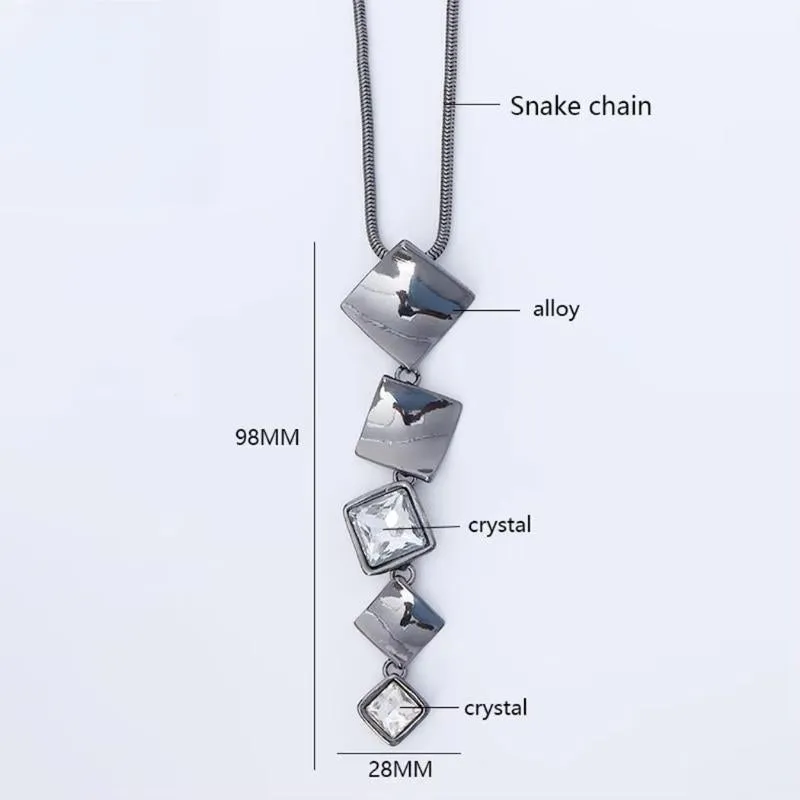 New In Vintage Geometric Collares Necklace for Women