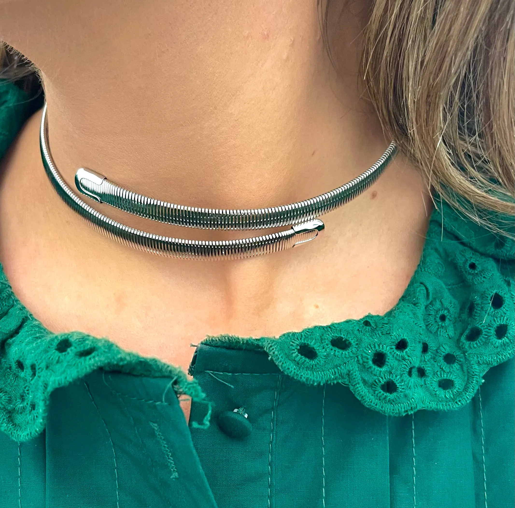 Omega Chain Choker Necklace