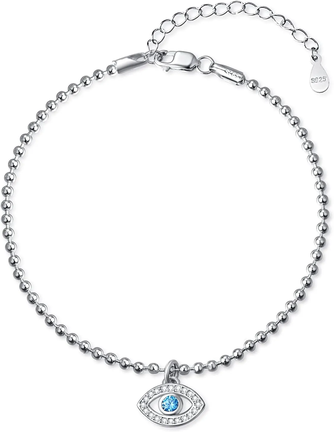 Palpitate Silver Evil Eye Bracelet Evil Eye Bracelets for Women Evil Eye Bracelets Evil Eye Bracelets Sterling Silver