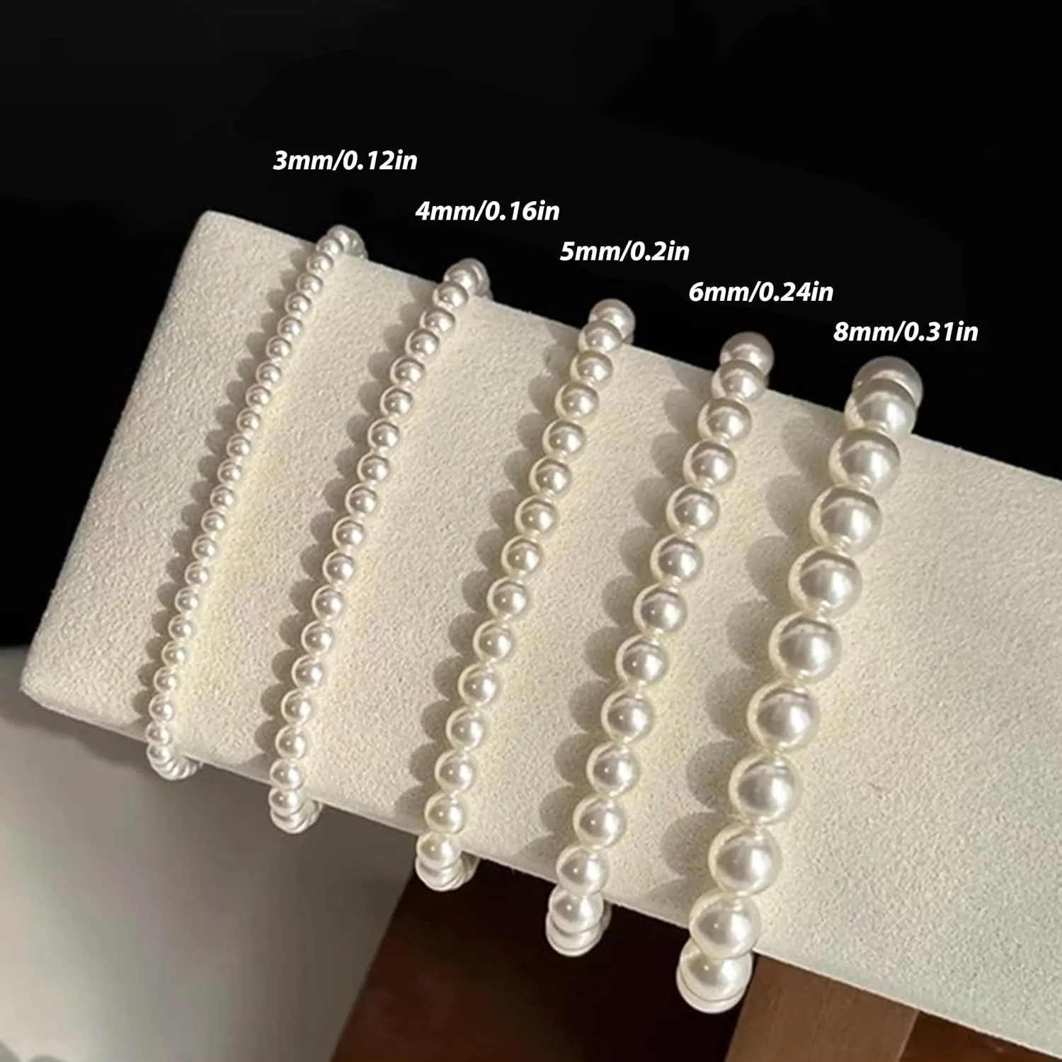 Pearl Bracelet for Women Gifts Trendy Stuff Dainty Bracelet White Baroque Pearl Wrist Bracelets Bridesmaid Bridal Wedding Jewelry Gifts