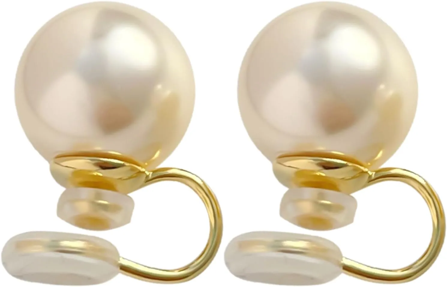 Pearl Clip on Earrings for Women Trendy Clip Earrings Non Pierced Earrings Stud Pearl Ear Clips Gold Clip on Earrings Jewelry for Wedding Prom