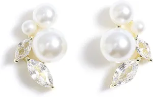 Pearl Earrings for Women Pearl Drop Earrings Big Pearl Earrings Pearl Hoop Earrings Pearl Stud Earrings Bridal Wedding Earrings Mothers Day Gifts for Women