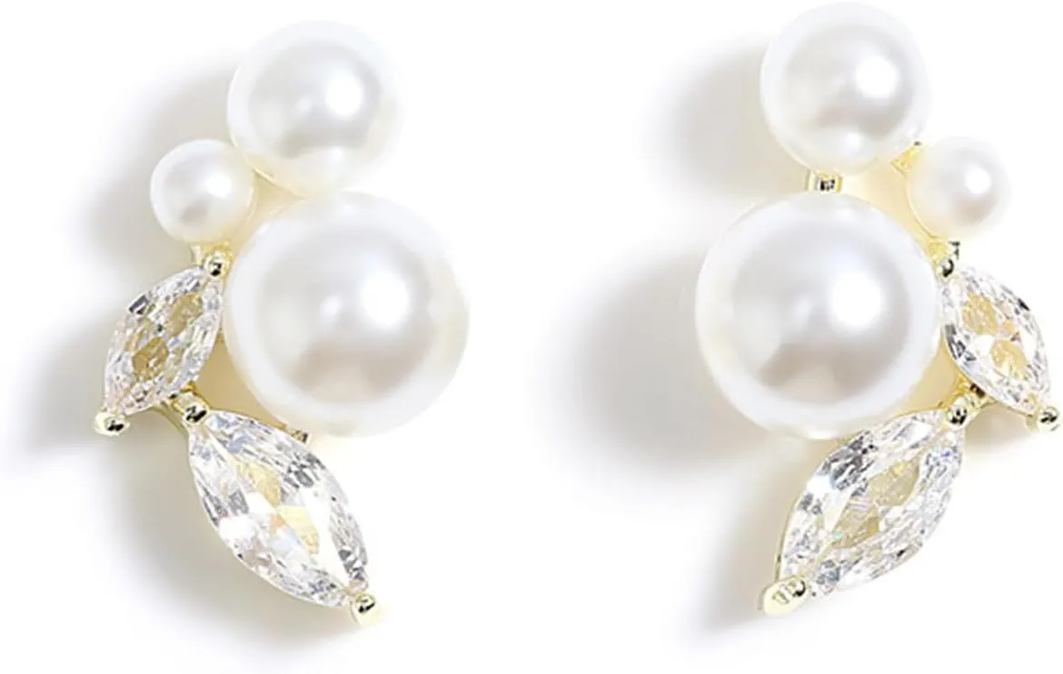 Pearl Earrings for Women Pearl Drop Earrings Big Pearl Earrings Pearl Hoop Earrings Pearl Stud Earrings Bridal Wedding Earrings Mothers Day Gifts for Women
