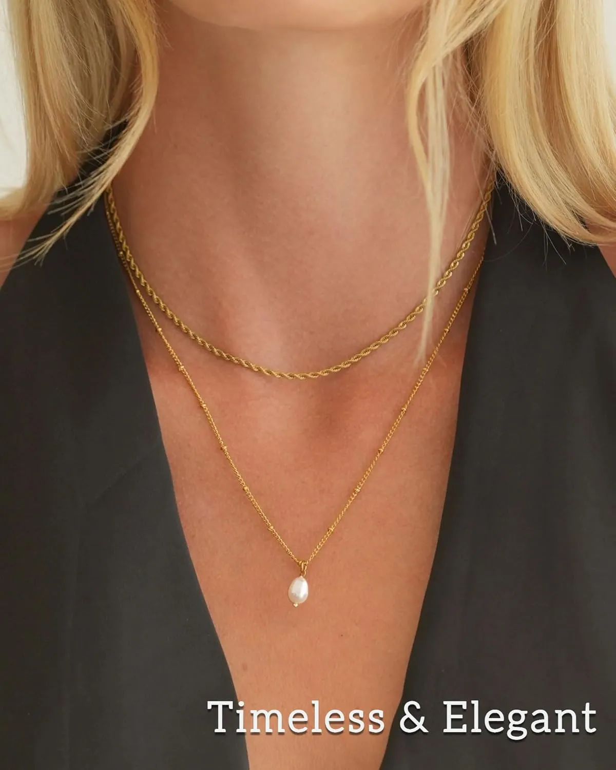 Pearl Necklaces for Women Gold Beach Shell Pendant Necklace Trendy Layered Pearl Choker Necklaces Boho Summer Jewelry Gifts for Women