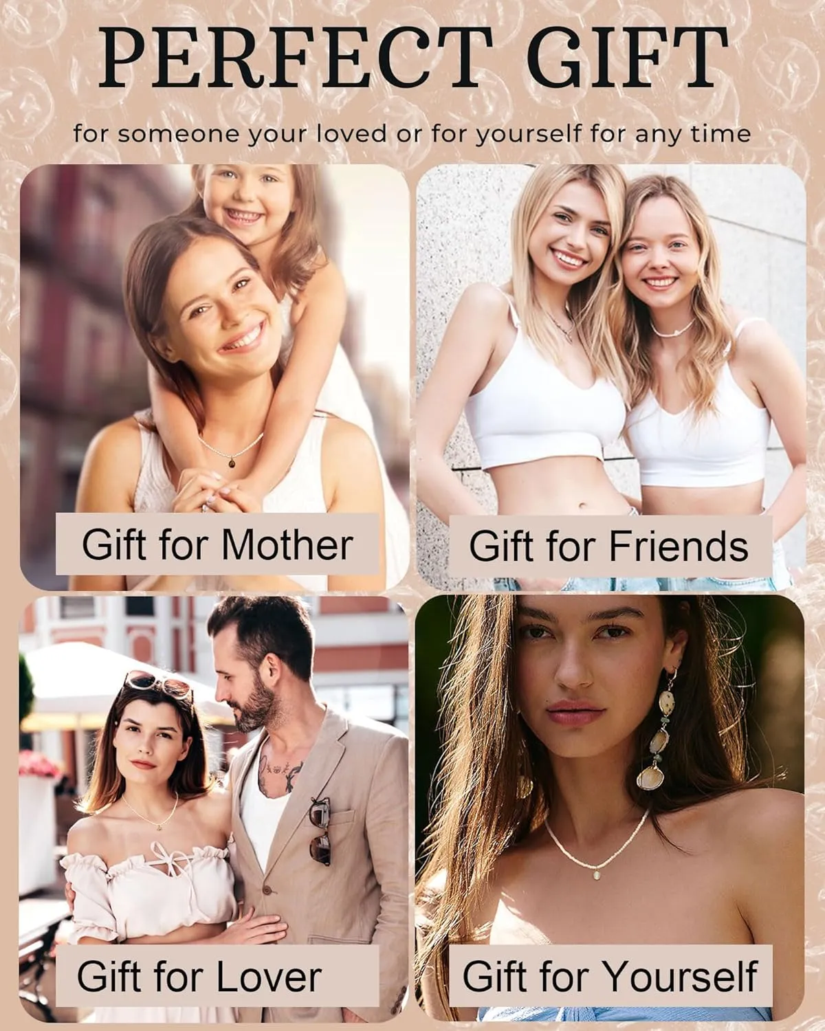 Pearl Necklaces for Women Gold Beach Shell Pendant Necklace Trendy Layered Pearl Choker Necklaces Boho Summer Jewelry Gifts for Women
