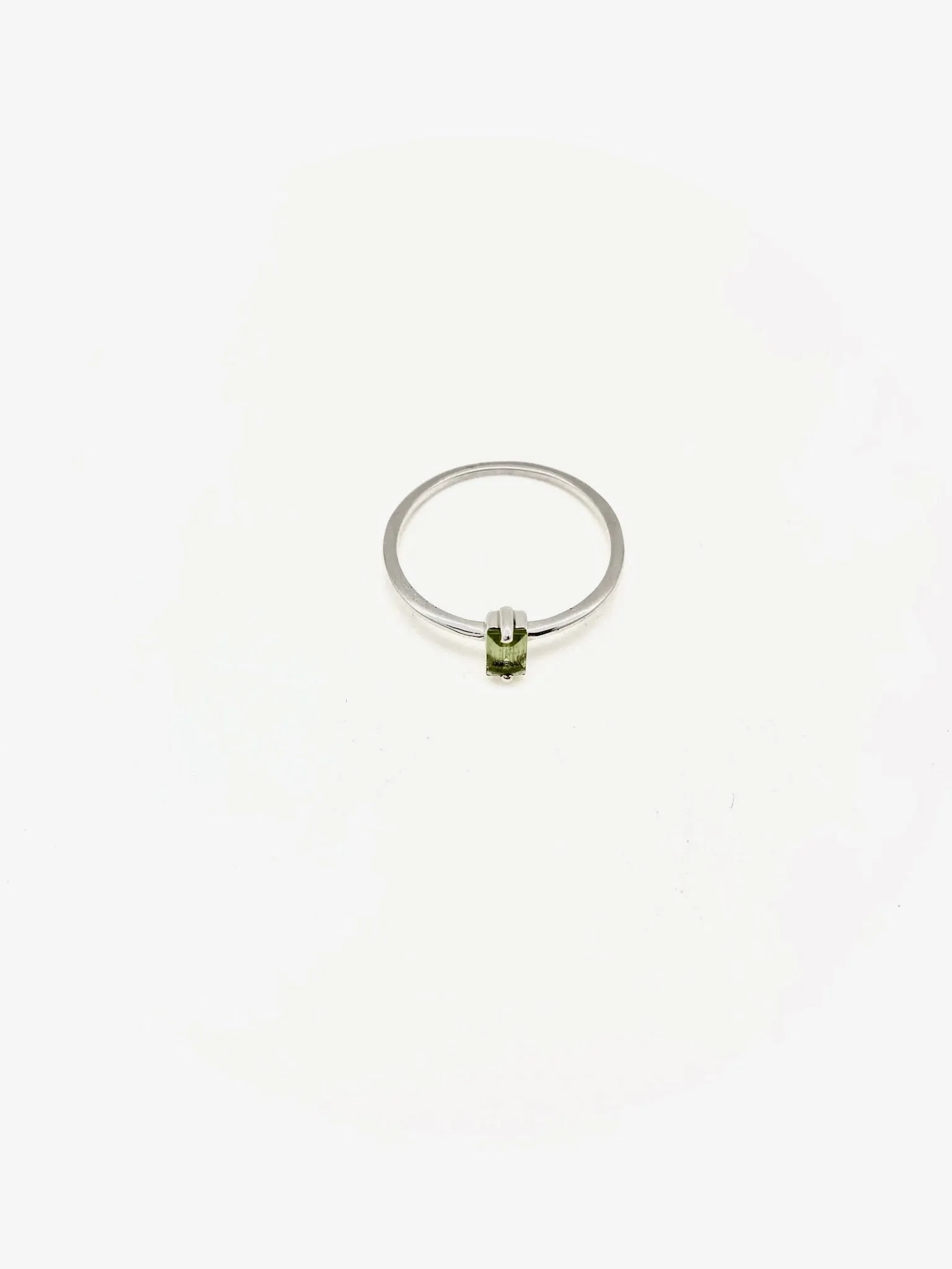 Peridot Forest Stacker Ring