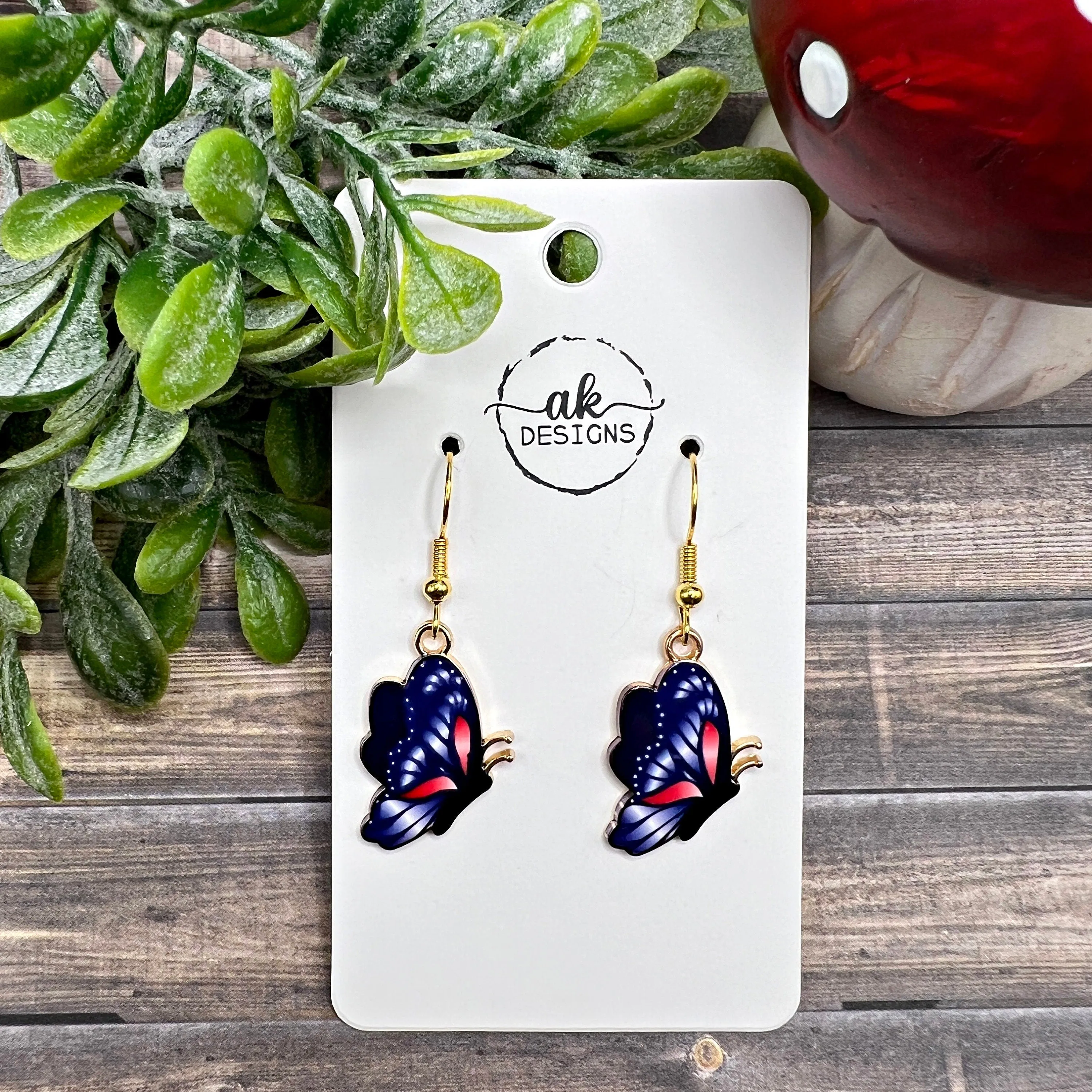 Petite Butterfly Animal Earrings