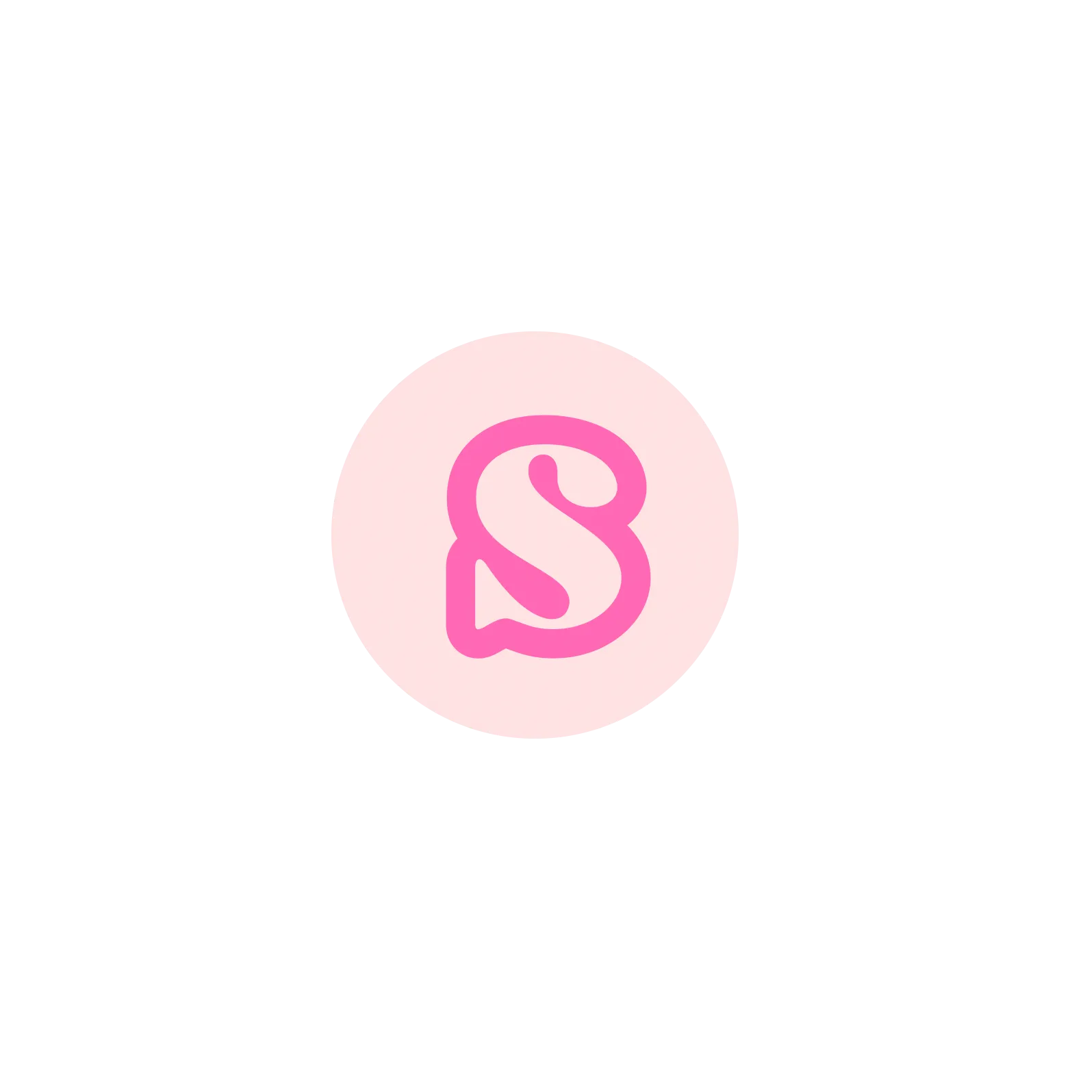 Pink BB Bead Initial Letter Ring