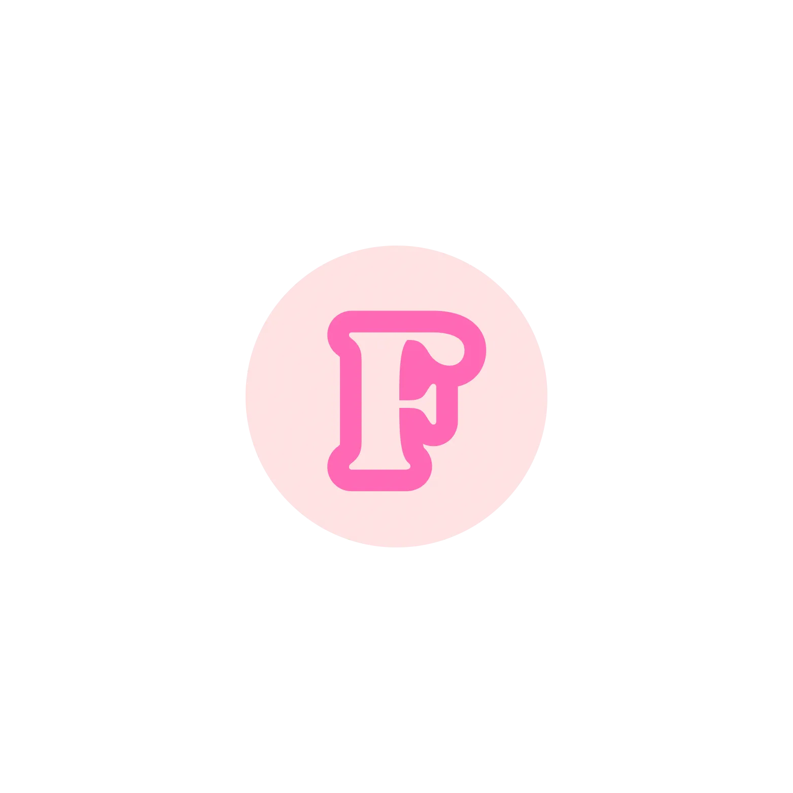 Pink BB Bead Initial Letter Ring