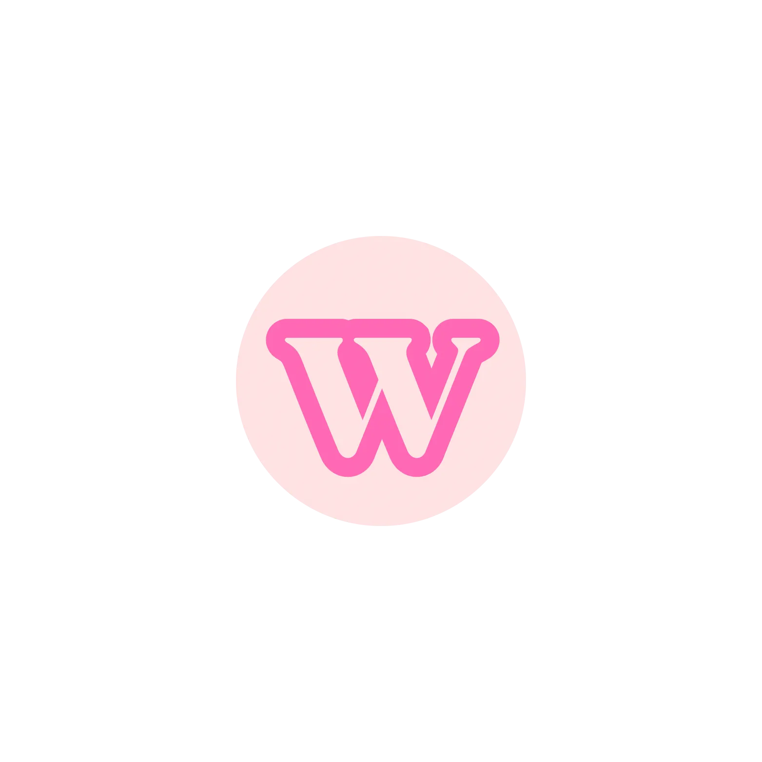 Pink BB Bead Initial Letter Ring