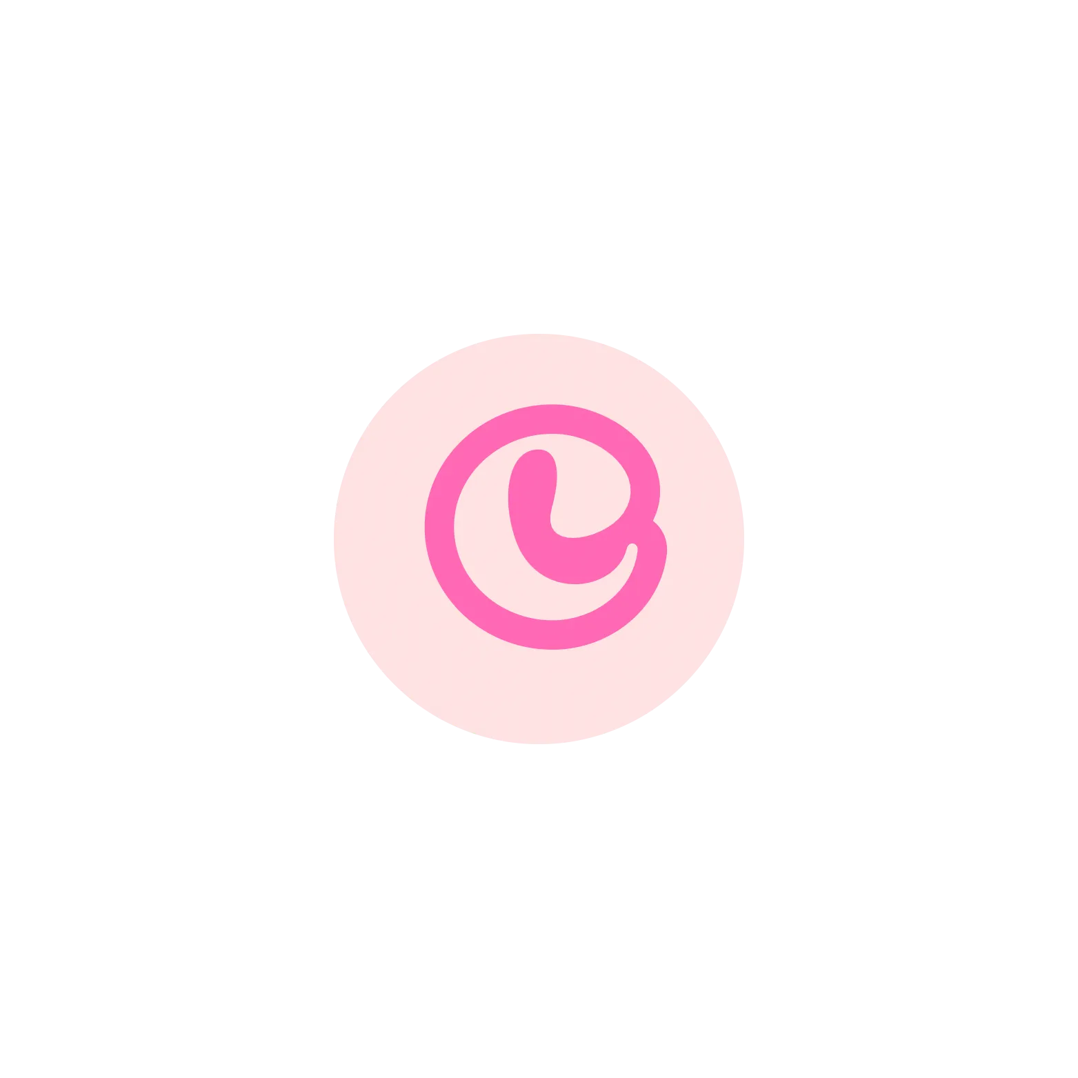 Pink BB Bead Initial Letter Ring