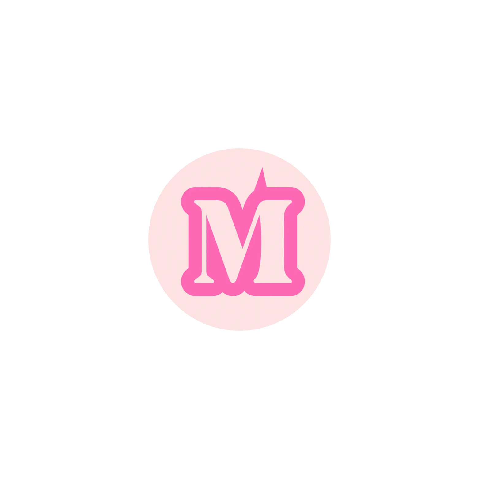 Pink BB Bead Initial Letter Ring