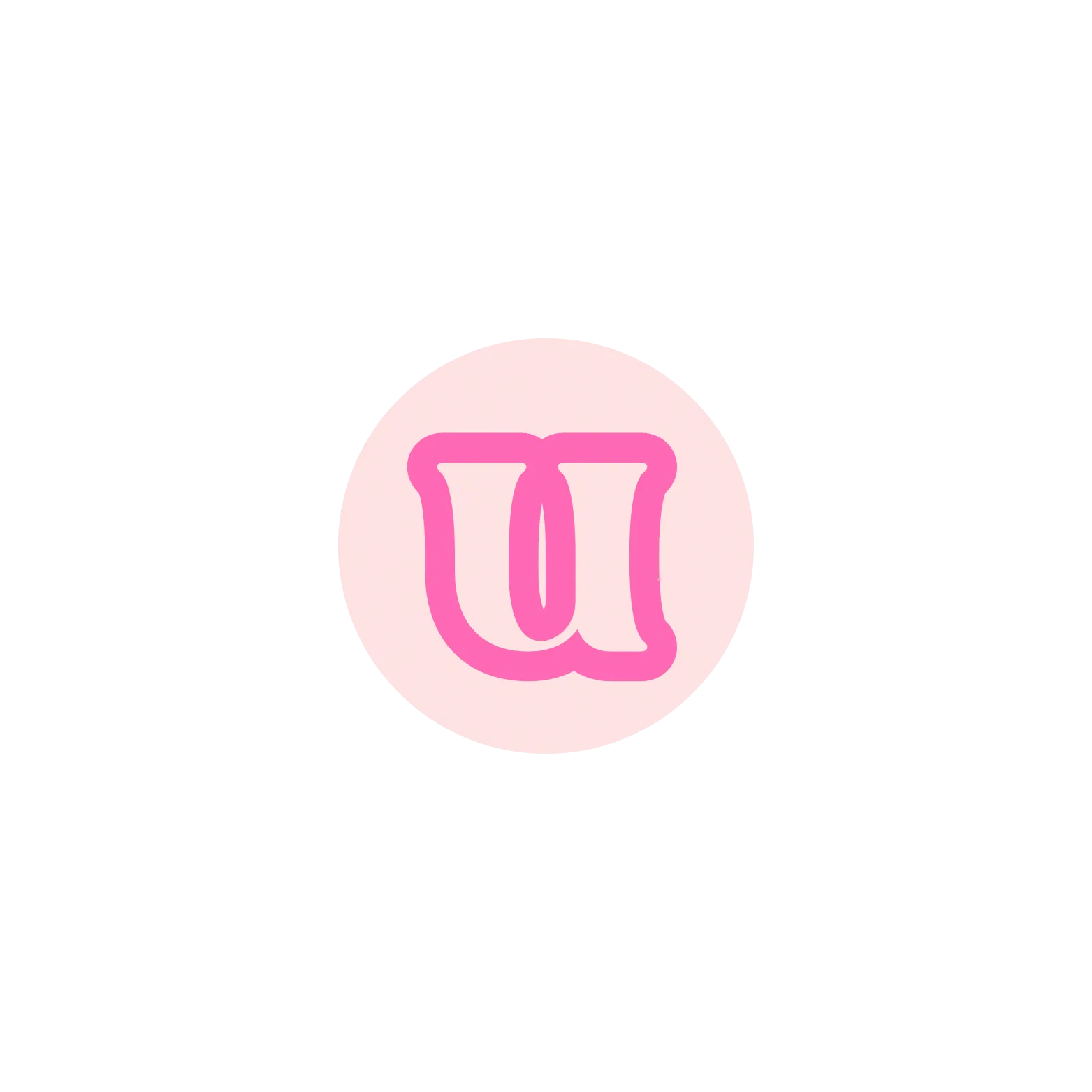 Pink BB Bead Initial Letter Ring