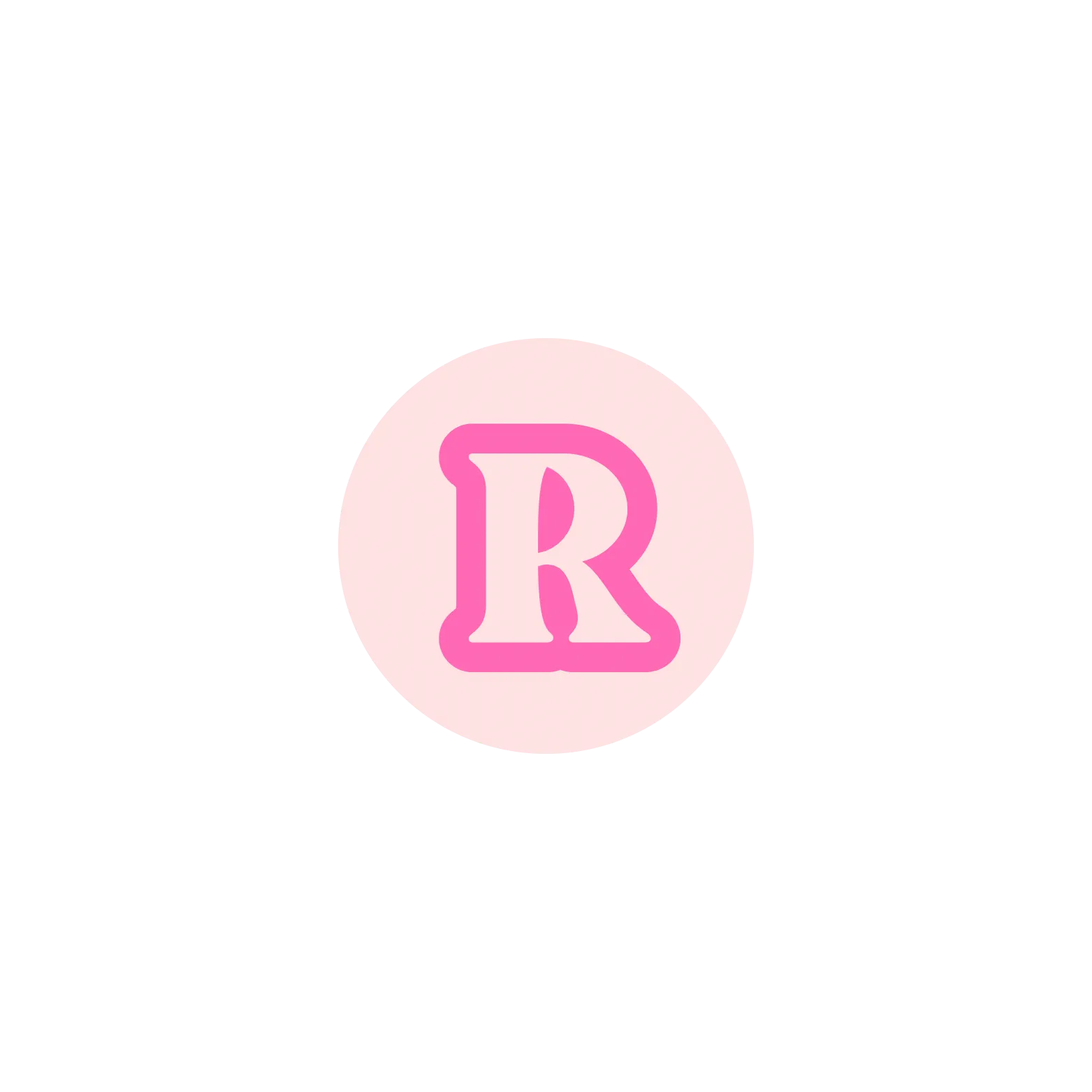 Pink BB Bead Initial Letter Ring