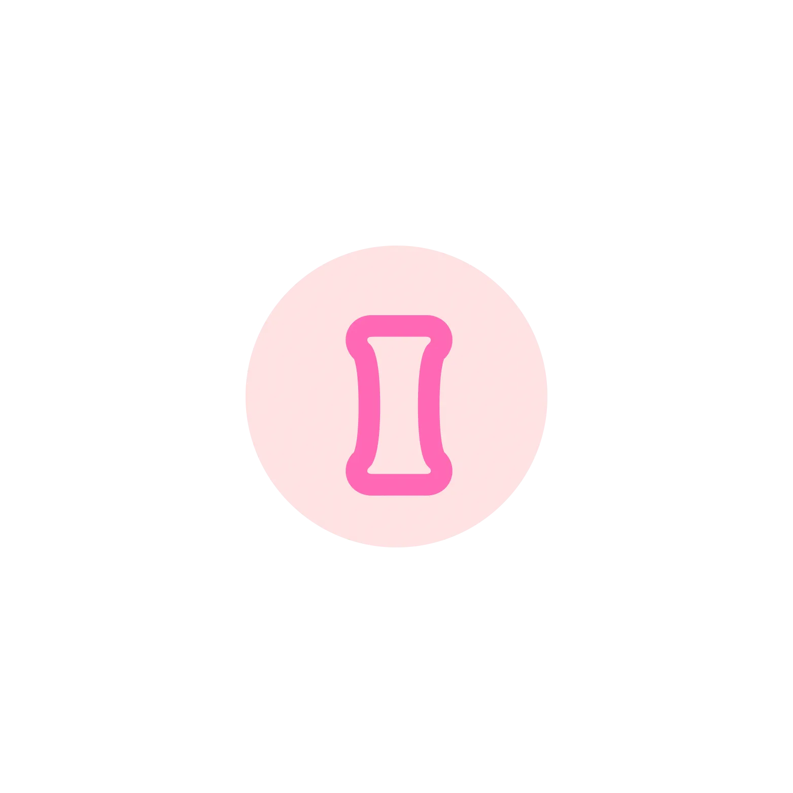 Pink BB Bead Initial Letter Ring