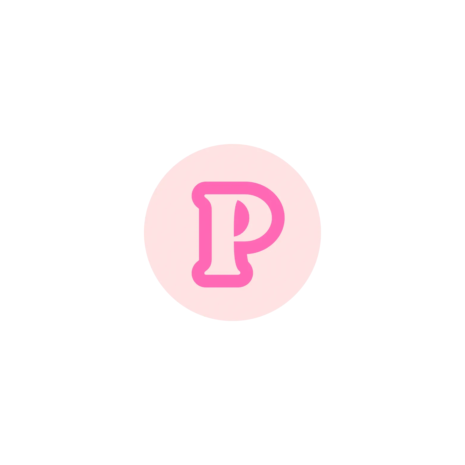 Pink BB Bead Initial Letter Ring