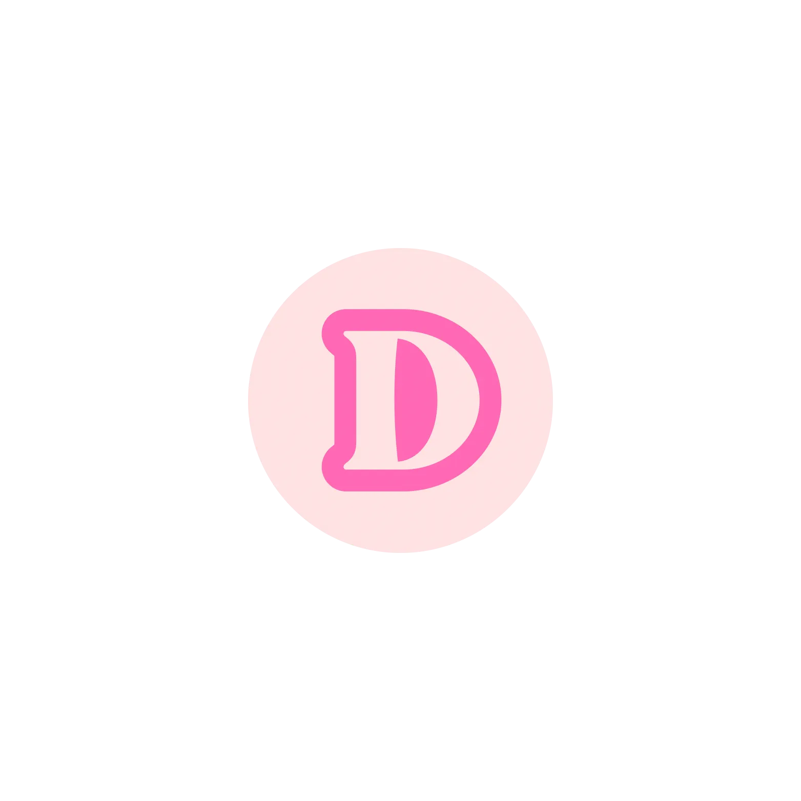 Pink BB Bead Initial Letter Ring