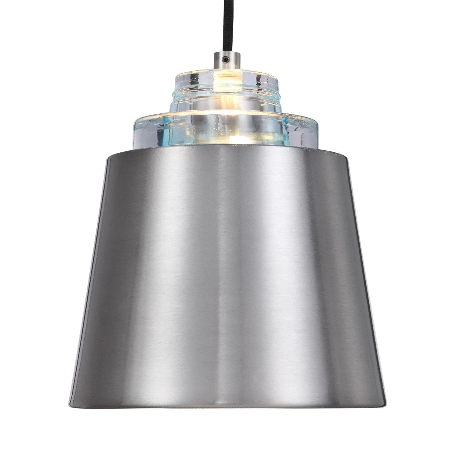 Pratt 1 Light Nickel Mini Pendant