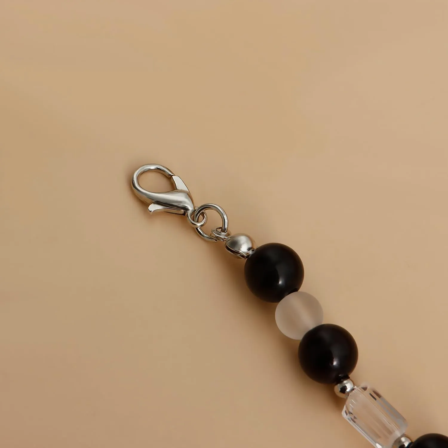 Punk Star Pendant Baroque Pearl Necklace Women Asymmetric Black White Imitation Pearl Necklace Stainless Steel Necklace Jewelry