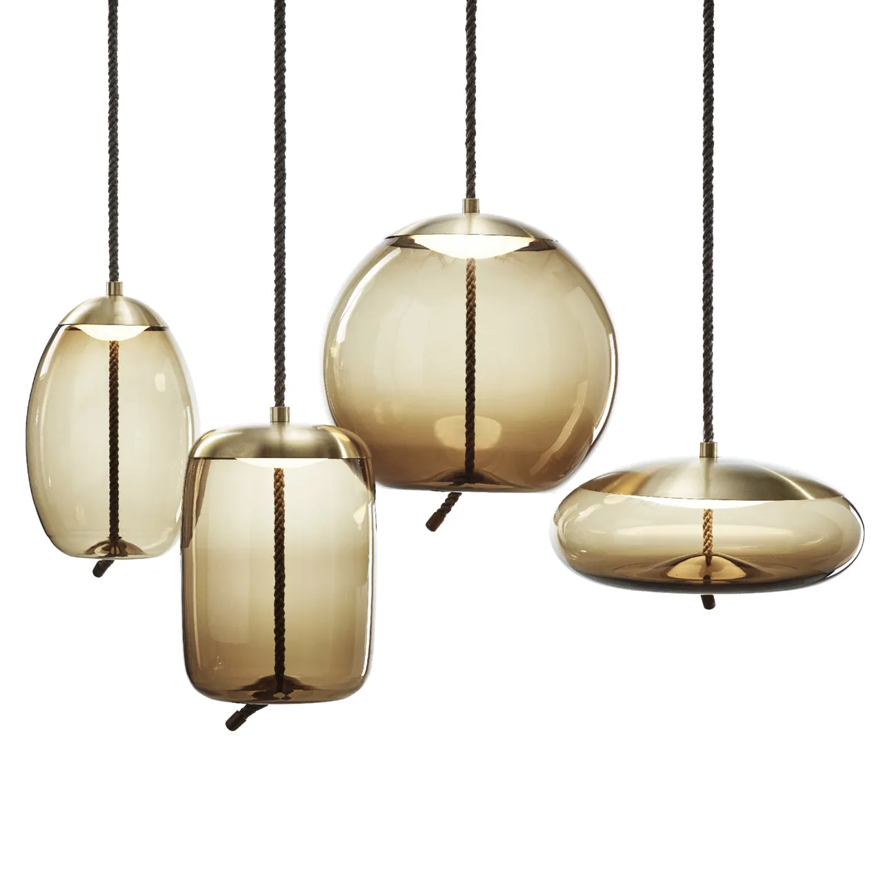 "Knot Sfera" Small Pendant Lamp by Chiaramonte Marin