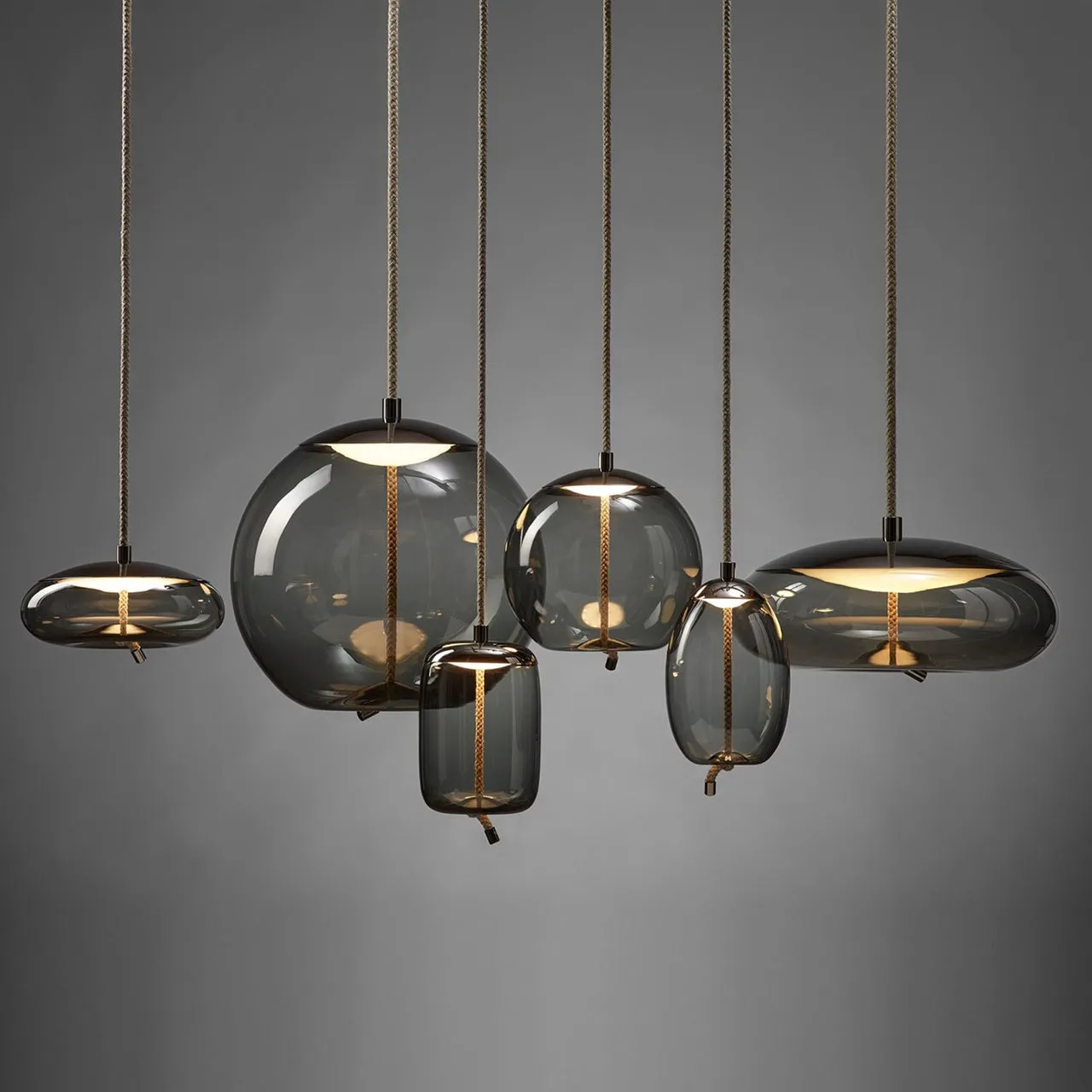 "Knot Uovo" Large Pendant Lamp by Chiaramonte Marin