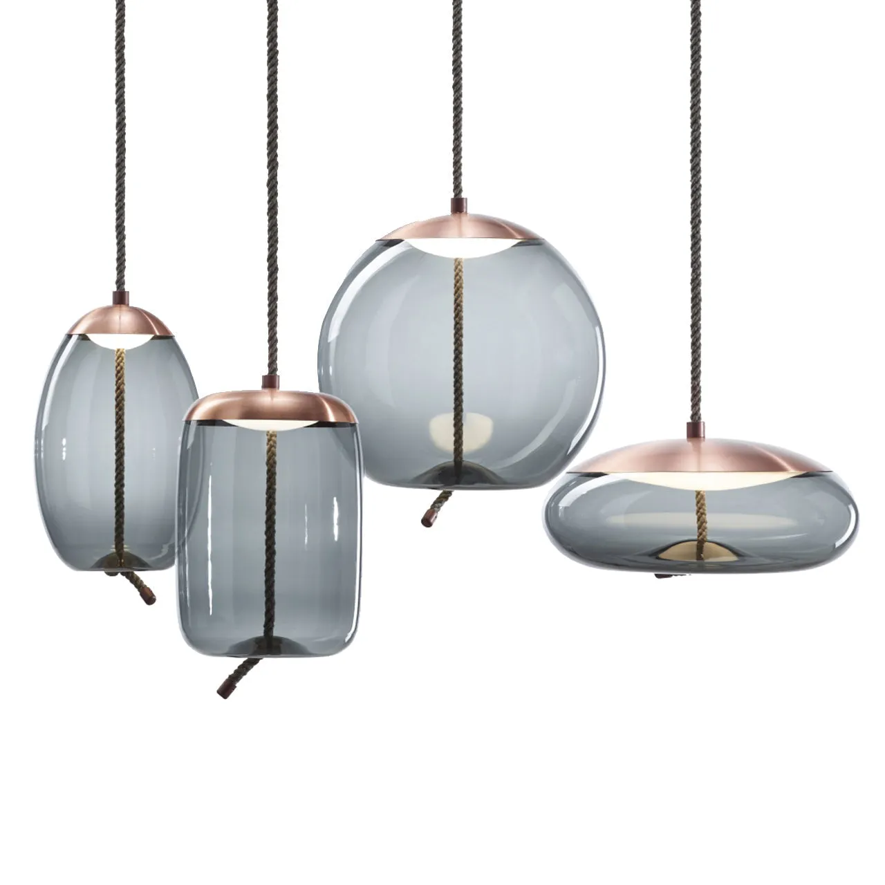 "Knot Uovo" Large Pendant Lamp by Chiaramonte Marin