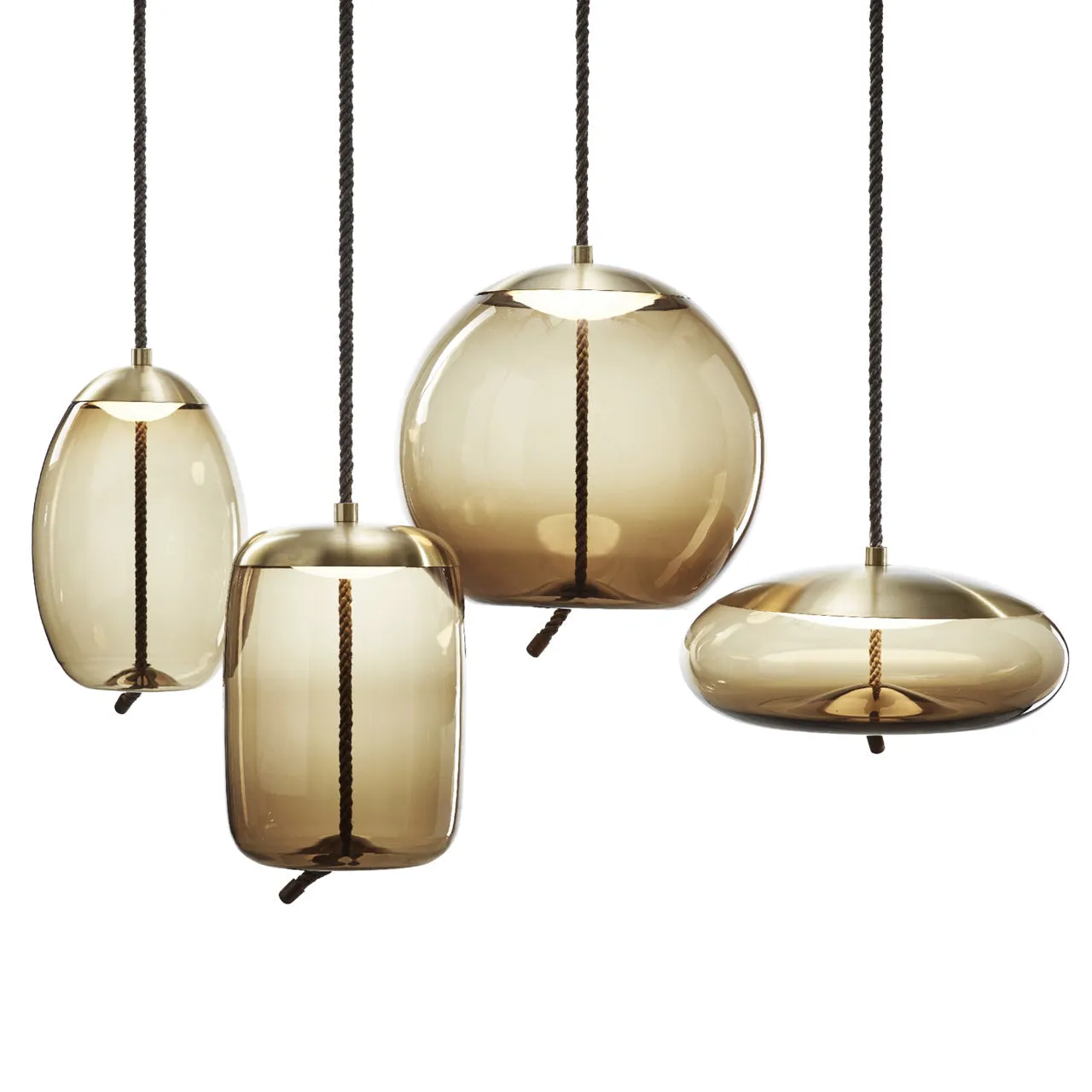 "Knot Uovo" Large Pendant Lamp by Chiaramonte Marin