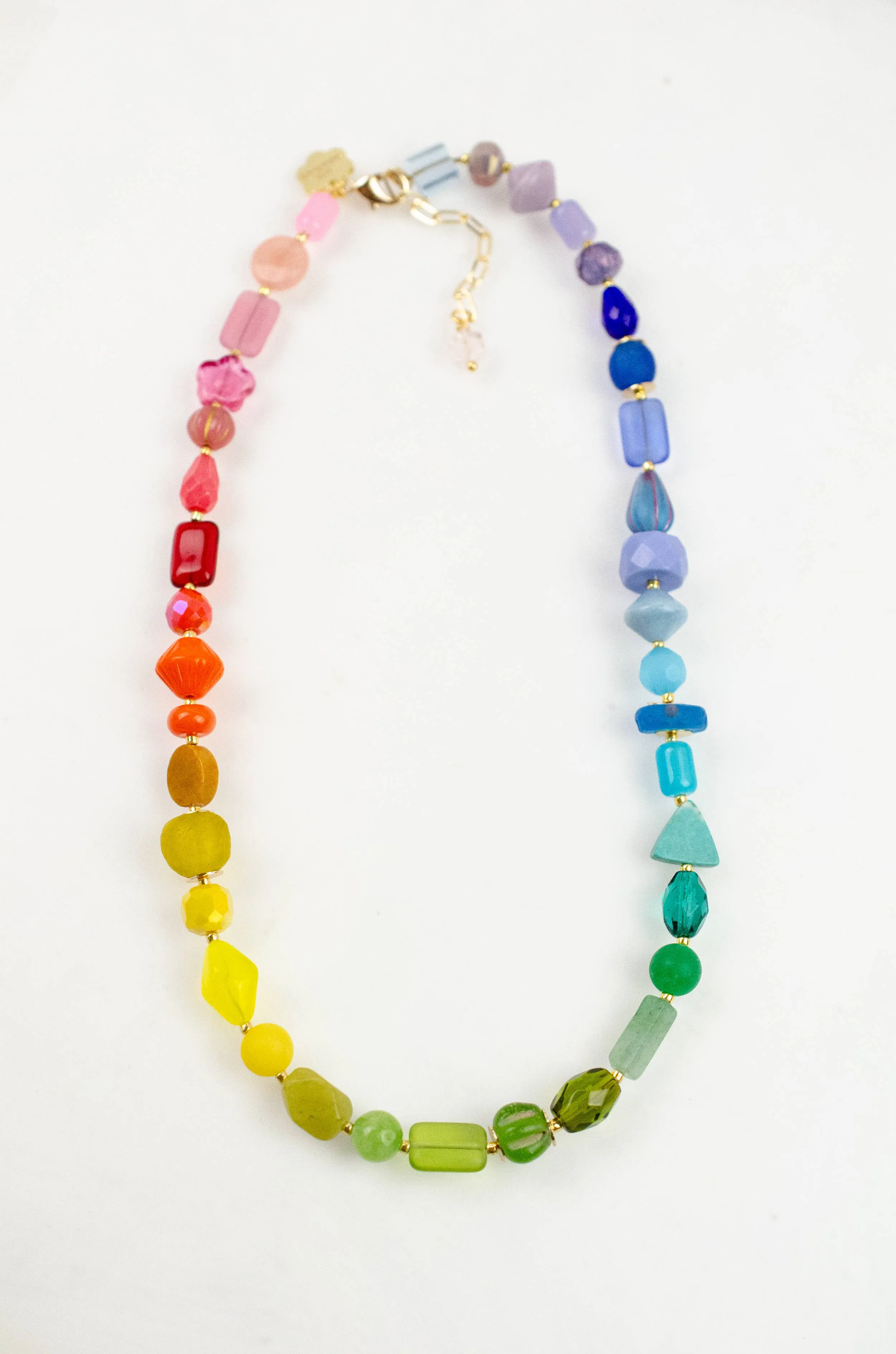 Rainbow Beaded Necklace