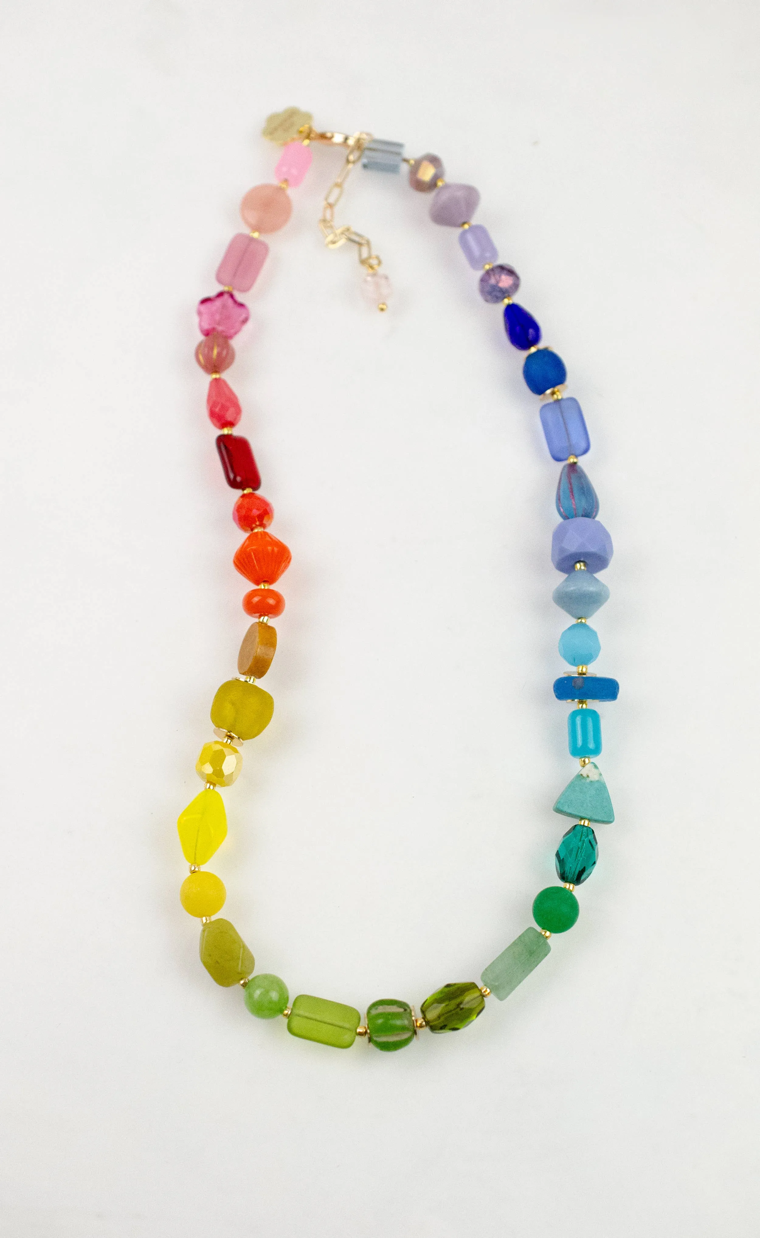 Rainbow Beaded Necklace