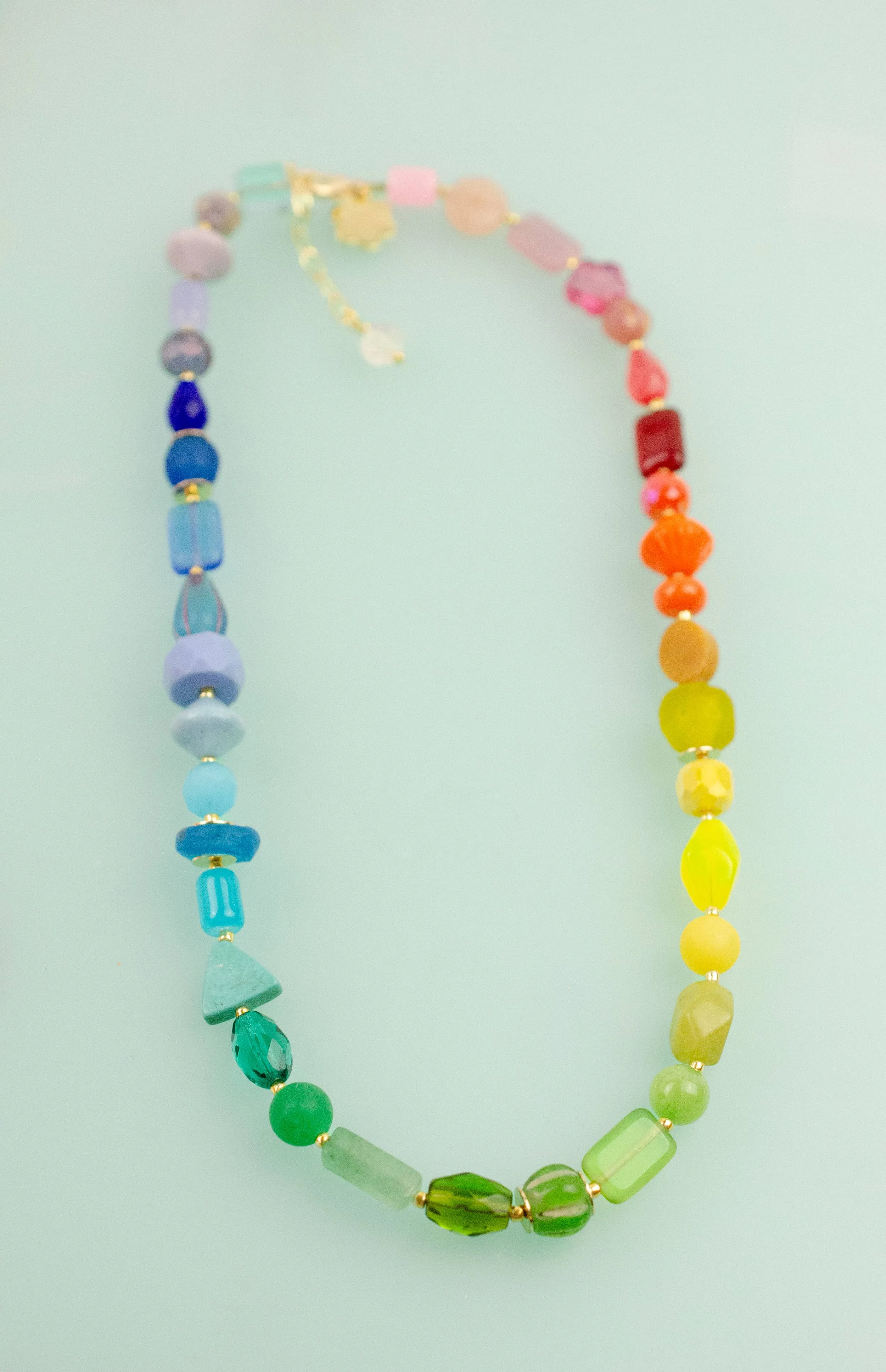Rainbow Beaded Necklace