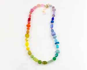 Rainbow Beaded Necklace