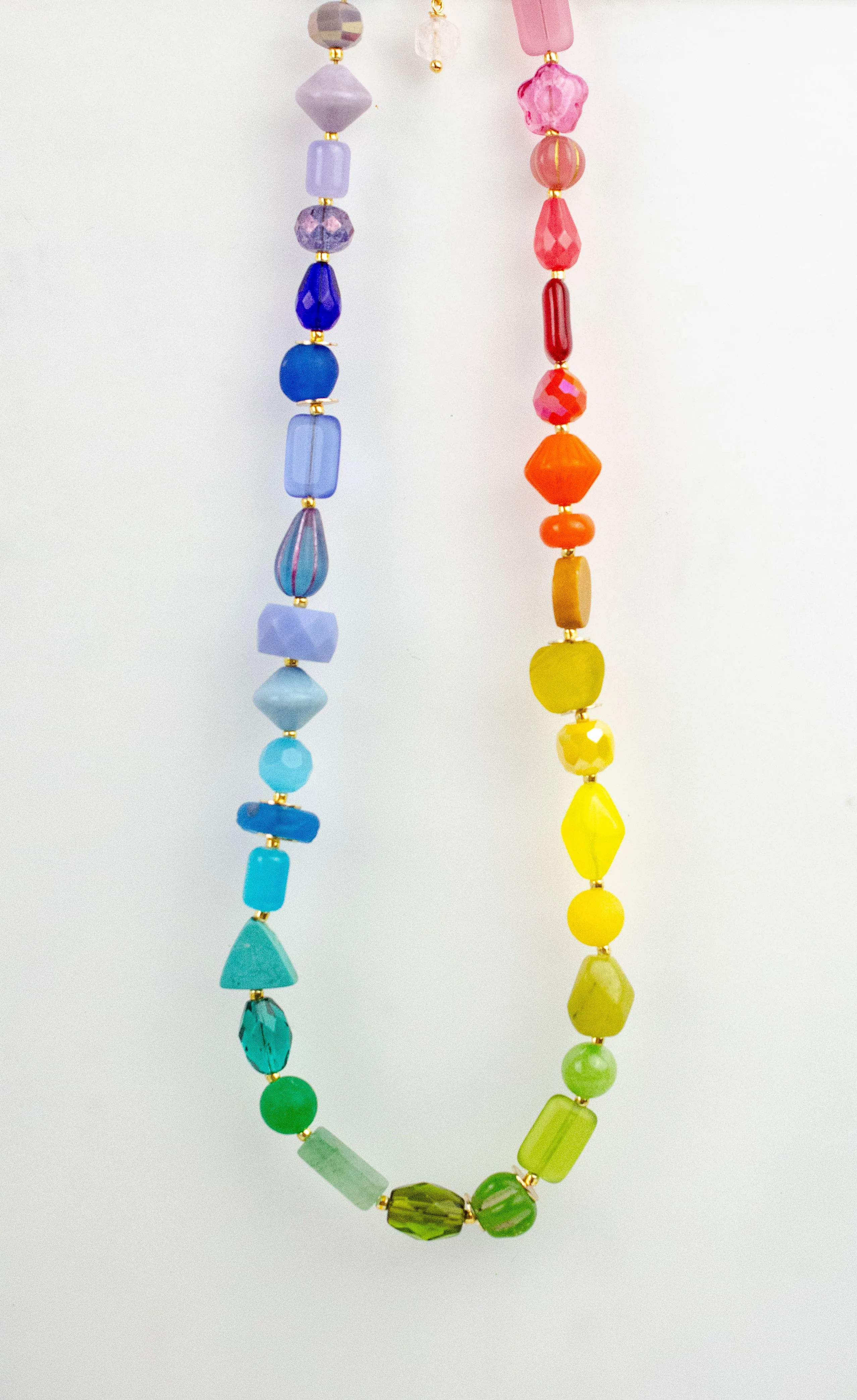 Rainbow Beaded Necklace
