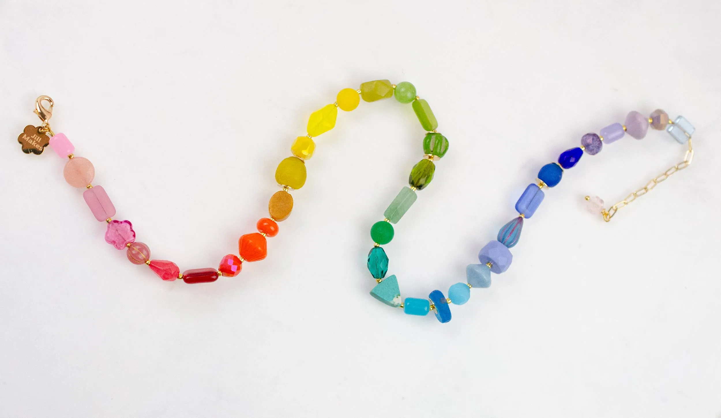 Rainbow Beaded Necklace