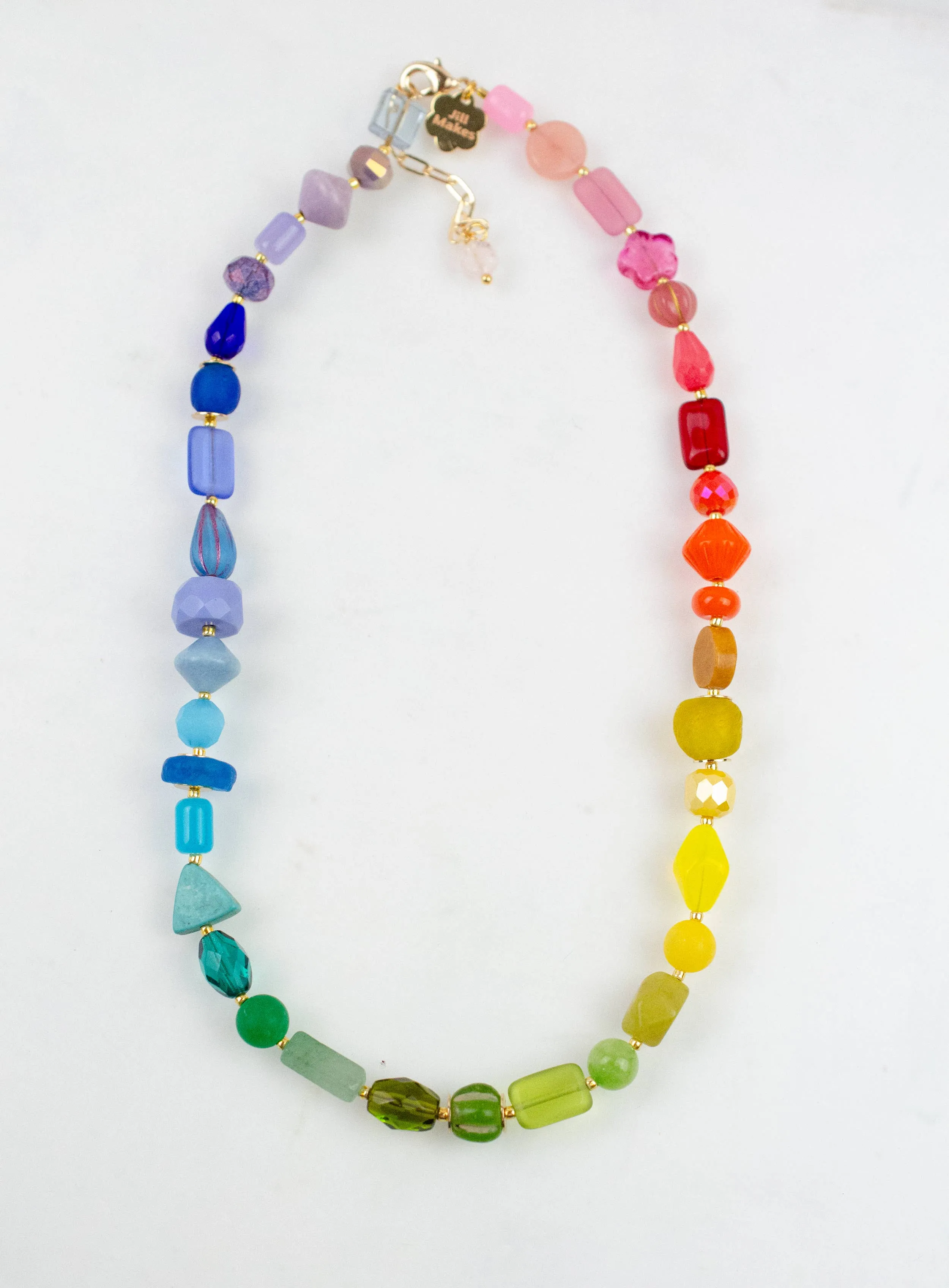 Rainbow Beaded Necklace