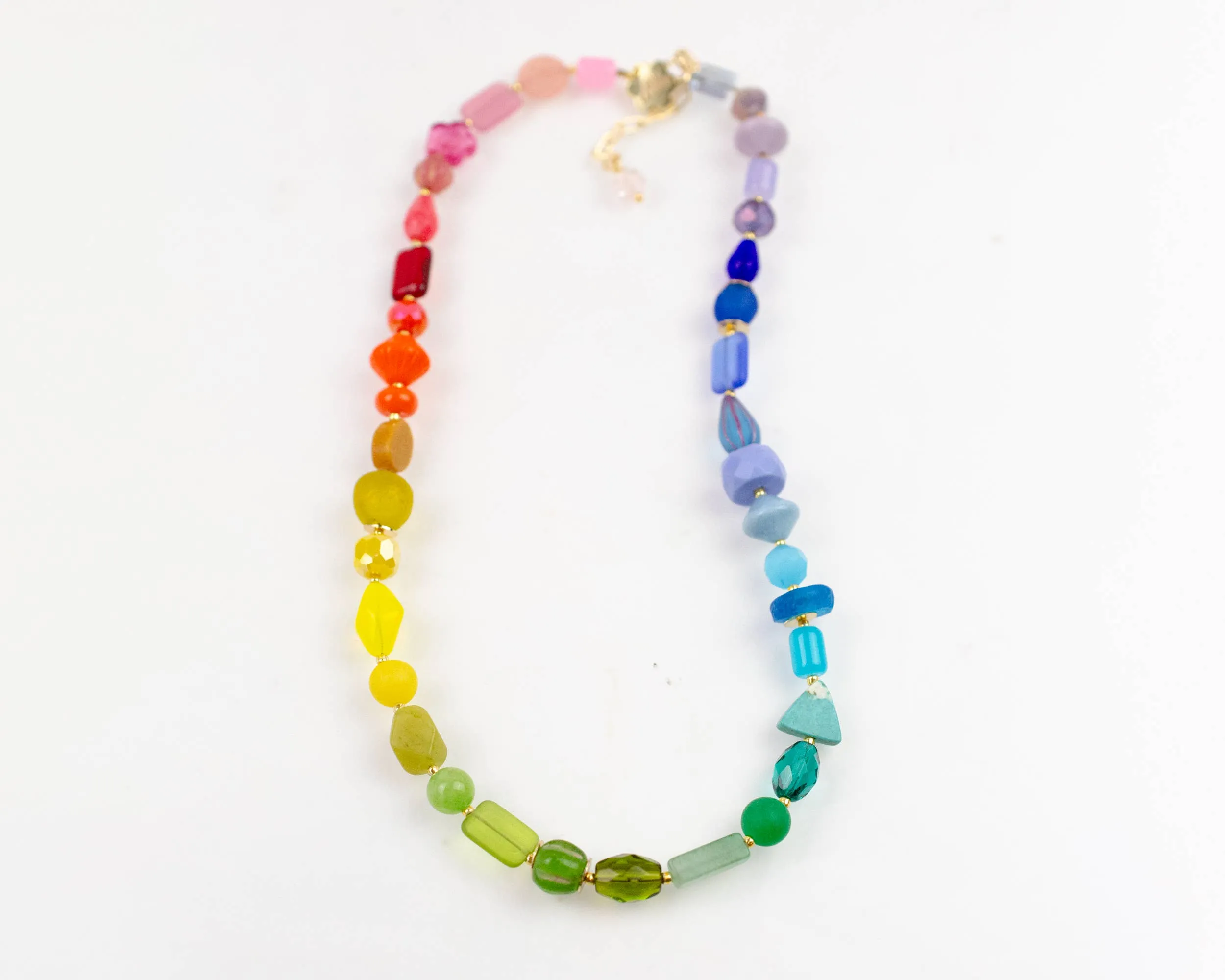 Rainbow Beaded Necklace