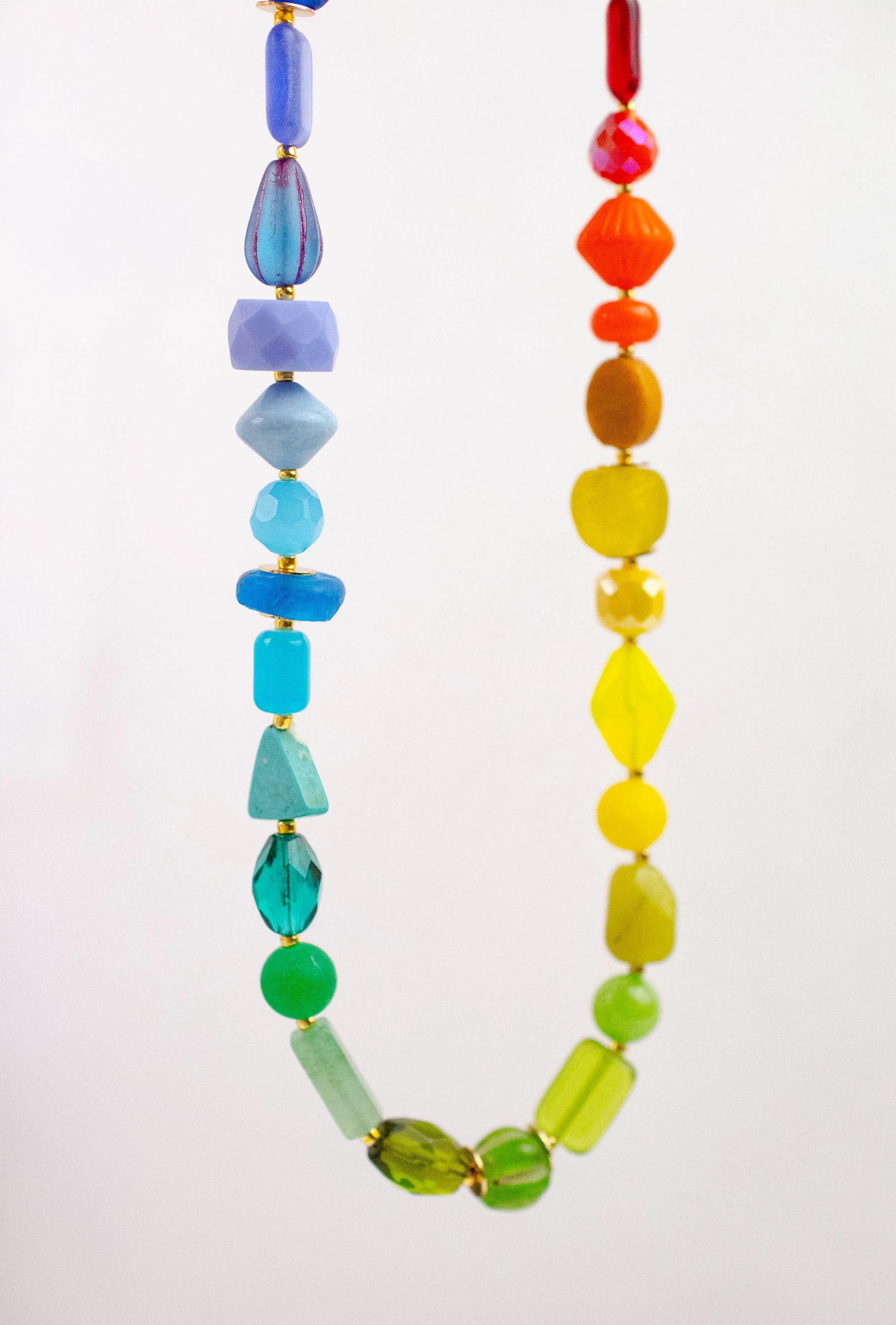 Rainbow Beaded Necklace