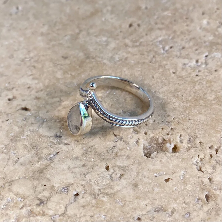 Rainbow Moonstone Ring - Aurora