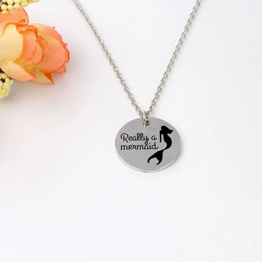 Really A Mermaid Necklace Gift