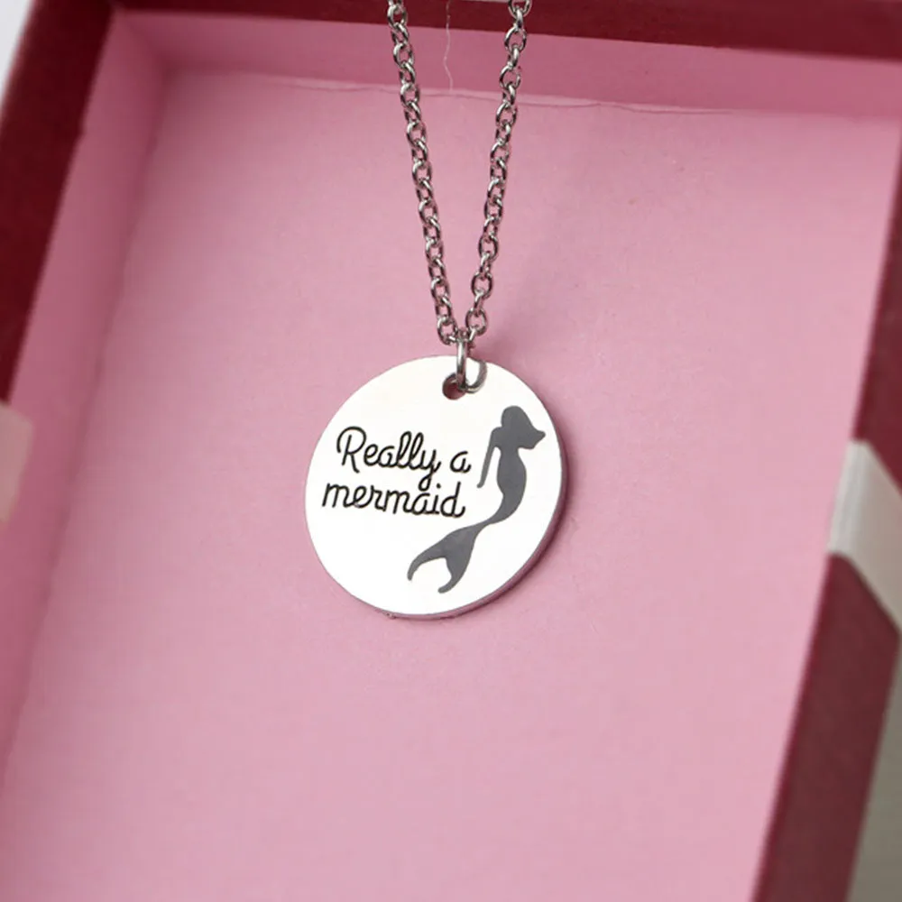 Really A Mermaid Necklace Gift