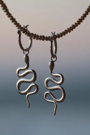 Rebirth Serpent 14K Gold Vermeil Hoop