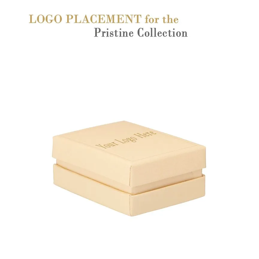 Recycled Cardboard Box With Glossy Inset Pendant Box, Pristine Collection