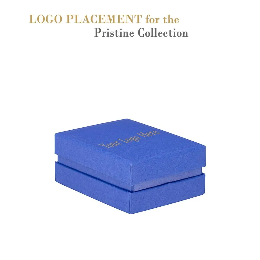 Recycled Cardboard Box With Glossy Inset Pendant Box, Pristine Collection